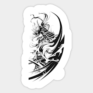 Samurai Warrior. Traditional Japanese. Sticker